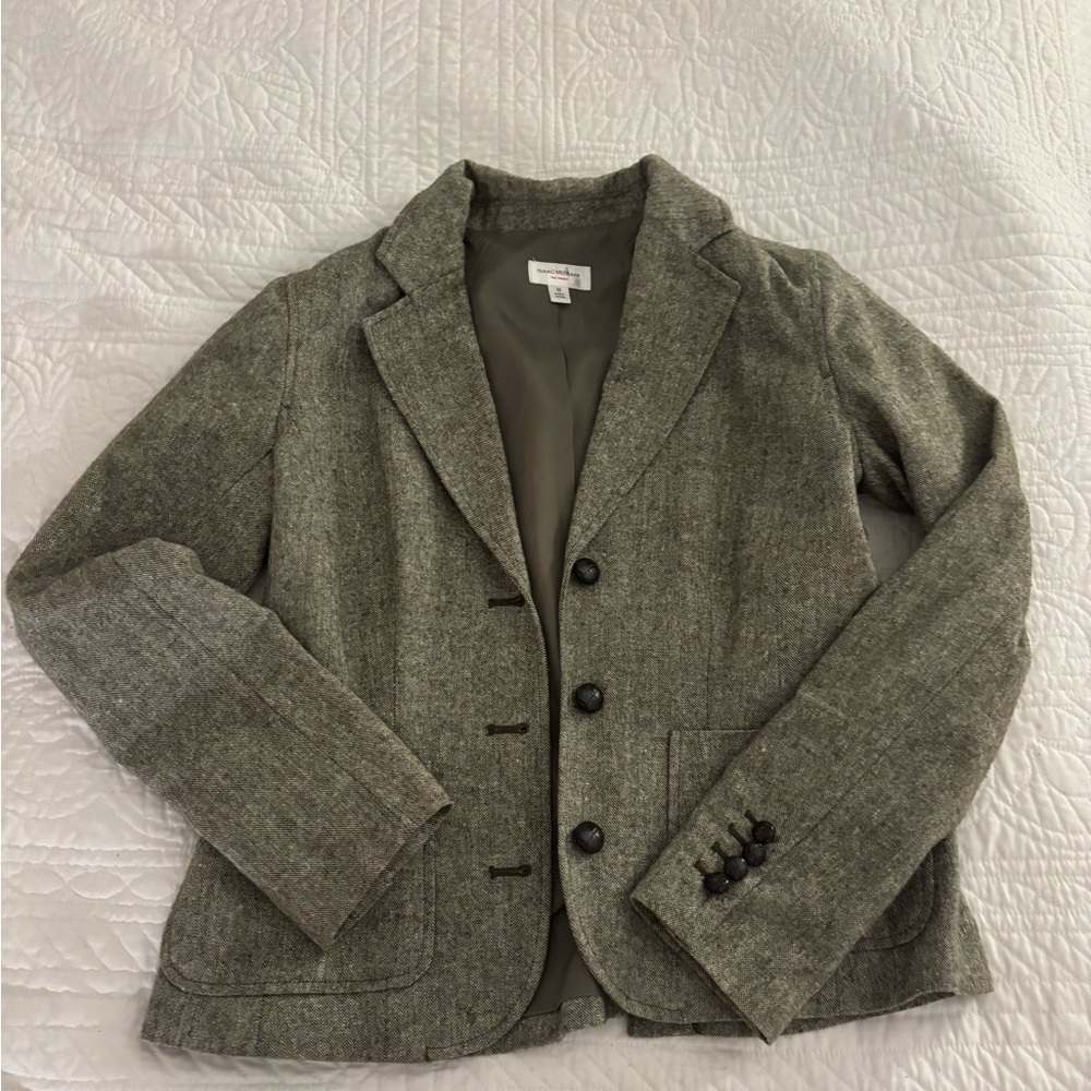 Isaac Mizrahi Women’s Light Army Green Blazer